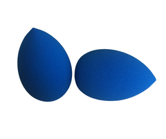 MAKE UP FOR LIFE NOTCH Egg Shape Makeup Puff Sponge Blender for Perfect Makeup Blending Color Blue