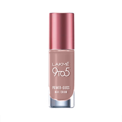 Lakme 9 To 5 Primer + Gloss Nail Color - Apple Blossom - 6ml