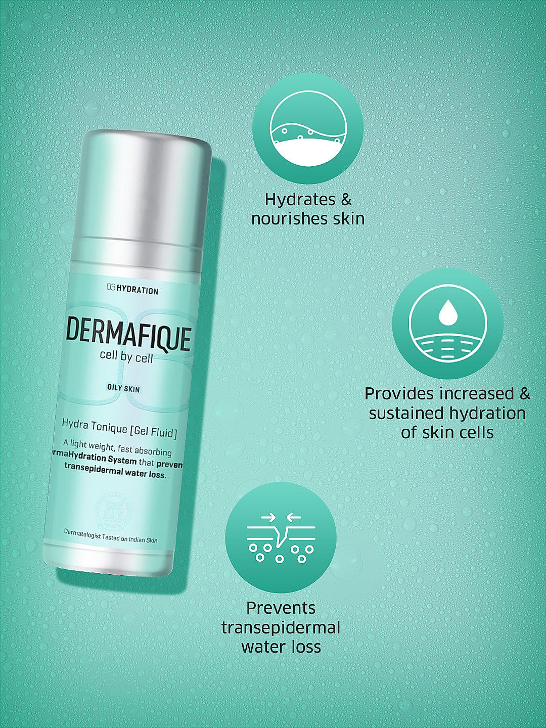 DERMAFIQUE Hydratonique Gel Fluid Face Cream 30ml