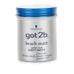 Schwarzkopf Got2b Beach Matt Surfer Look Matt Paste (100ml)