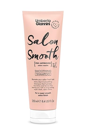 Umberto Giannini Salon Smooth Smoothing Shampoo| Cleanse & Moisturises | Pro Approved Smooth Salon Results - 250 ml