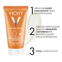 Vichy Ideal Soliel Spf 50 Mattifying Face Fluid Dry Touch 50ml