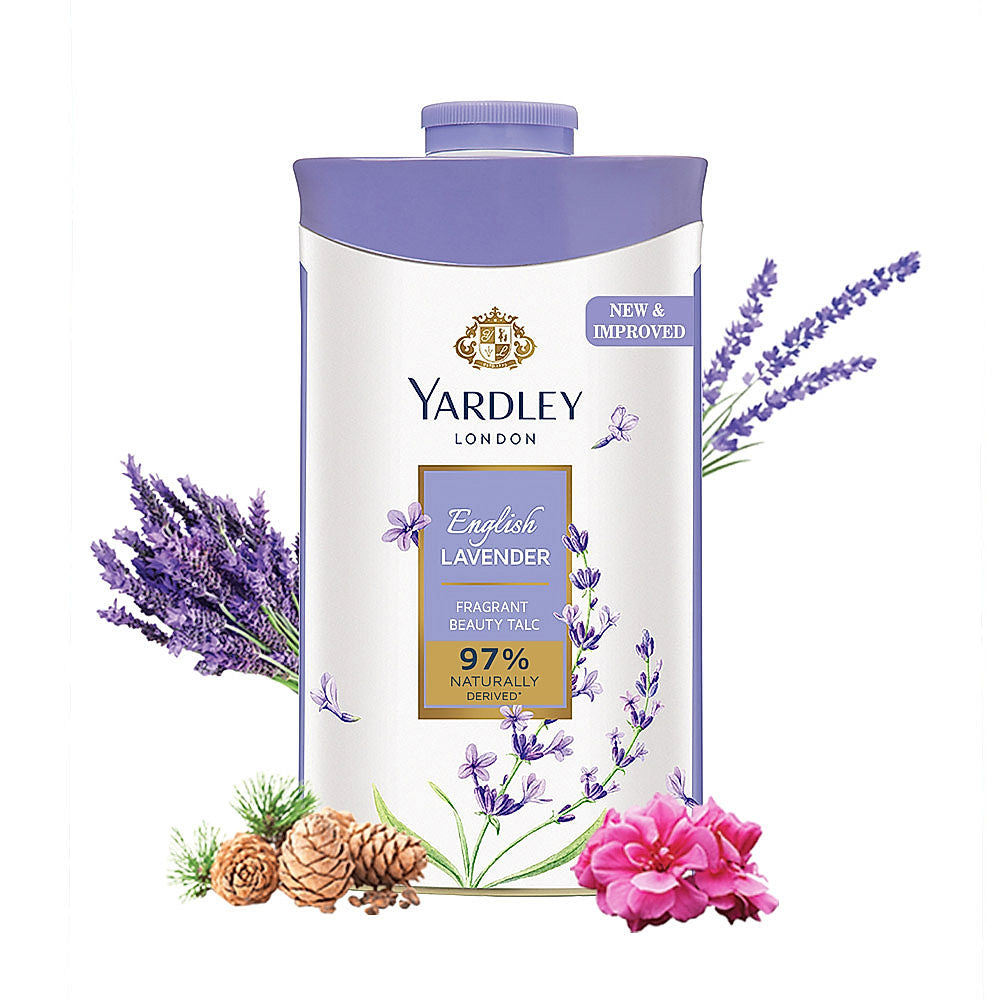 Yardley London English Lavender Perfumed Talc for Women - 100g