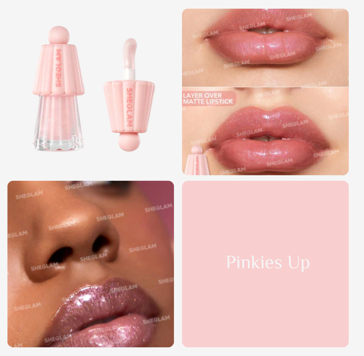 SHEGLAM Jelly Wow Hydrating Lip Oil - 5g PINKIES UP