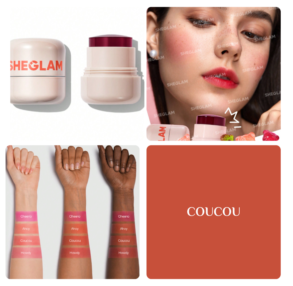 SHEGLAM Jelly-Licious Hydrating Lip & Blush Tint - 10g Coucou