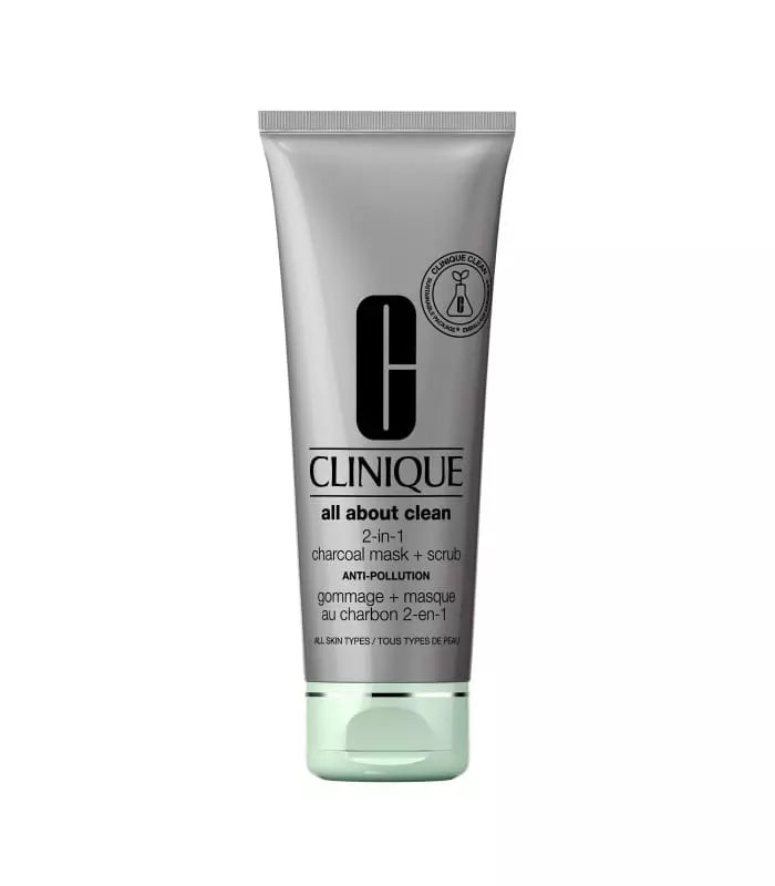 Clinique Ladies All About Clean 2-In-1 Charcoal Mask + Scrub 3.4 oz Skin Care