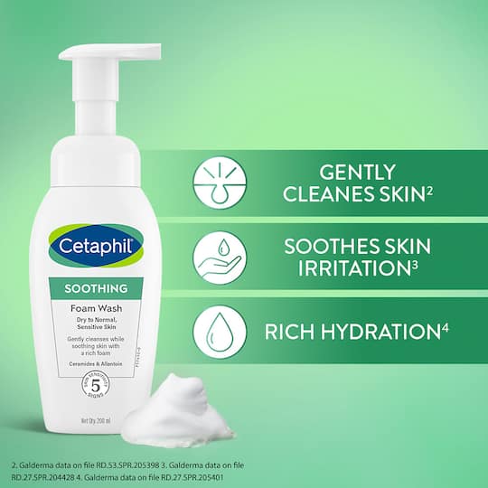 Cetaphil Soothing Foam Wash (200ml)