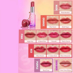 Sheglam Mirror Kiss High-Shine Lipstick 9gm -own your shine