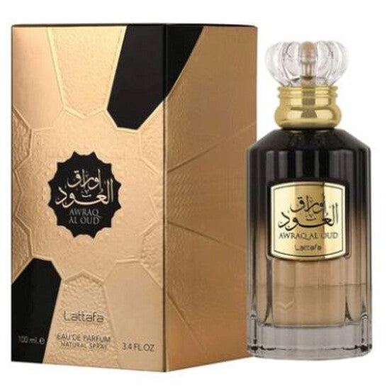 Lattafa  Unisex Awraq Al Oud EDP Spray 3.4 oz Fragrances