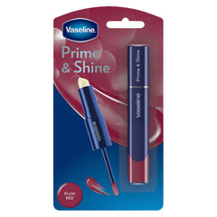 Vaseline Prime and Shine Plum Red 2 in 1 Lip Balm (1.2g) and Lip Gloss (2.0)