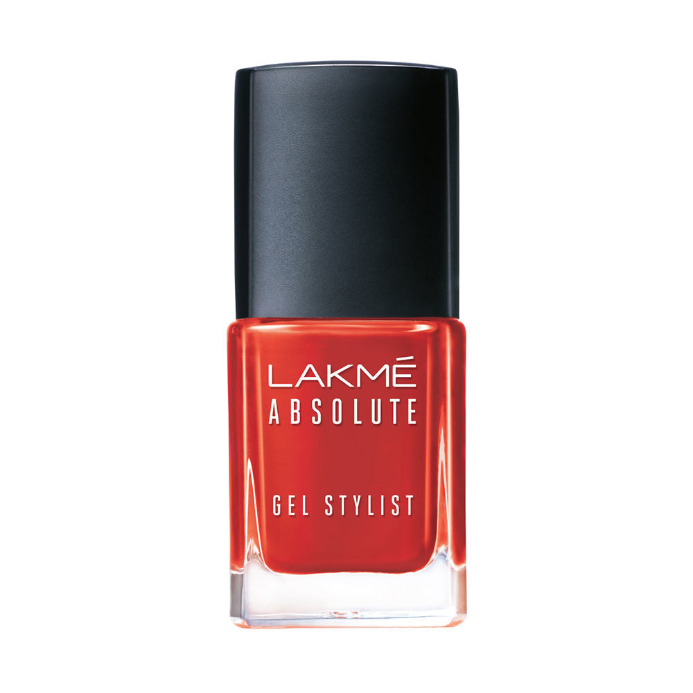 Lakmé Absolute Gel Stylist Nail Color, Tomato Tango 12ml