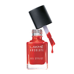 Lakmé Absolute Gel Stylist Nail Color, Tomato Tango 12ml