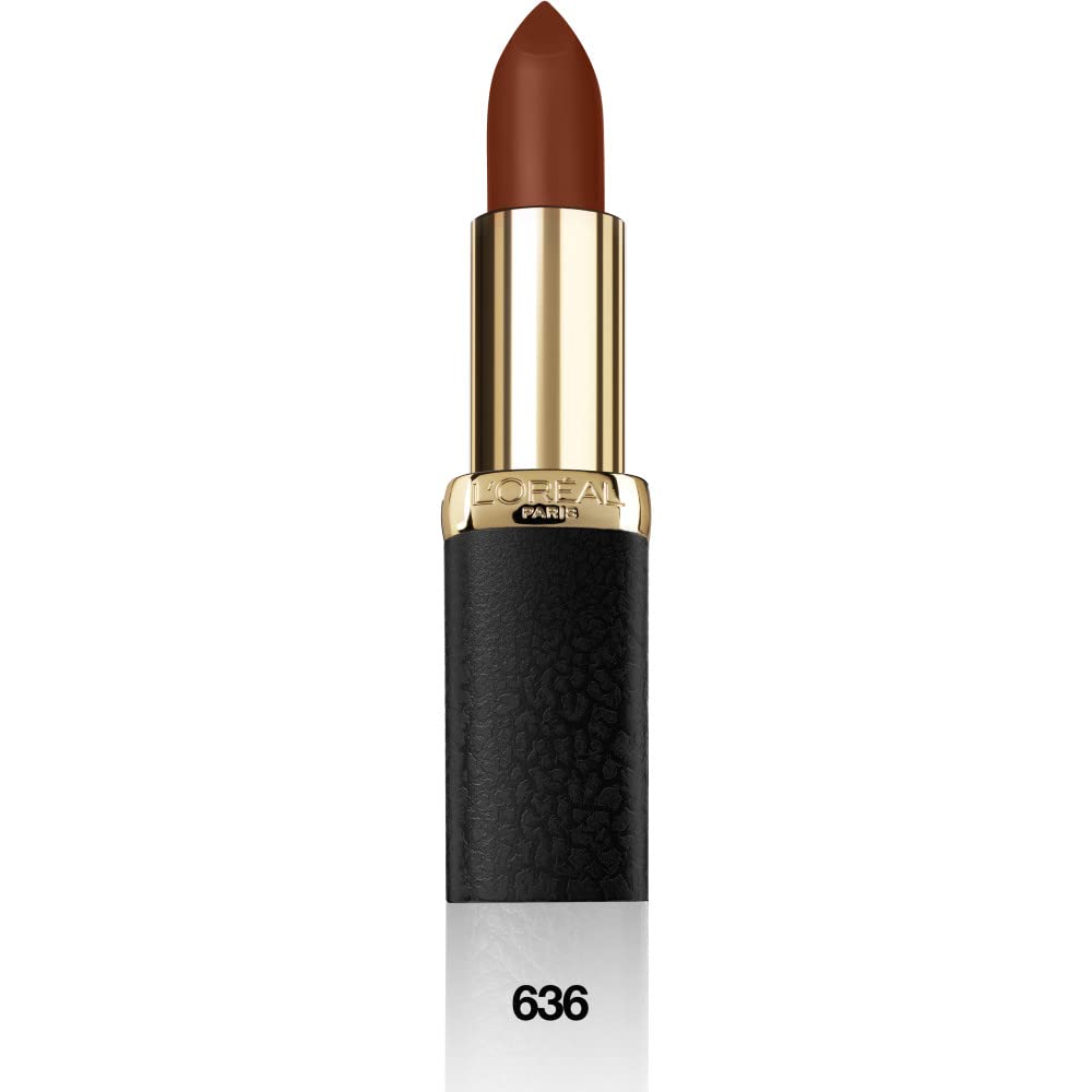 L'Oréal Color Riche Matte Addiction Lipstick, 636 Mahogany Studs