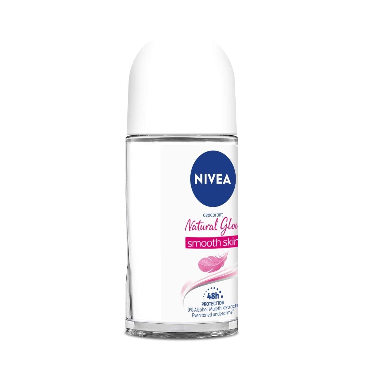 NIVEA Natural Glow Smooth Skin Deodorant Roll On for Women - 50ml