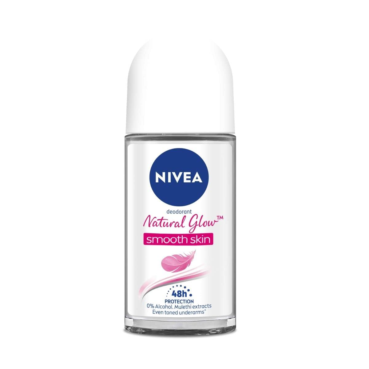 NIVEA Natural Glow Smooth Skin Deodorant Roll On for Women - 50ml