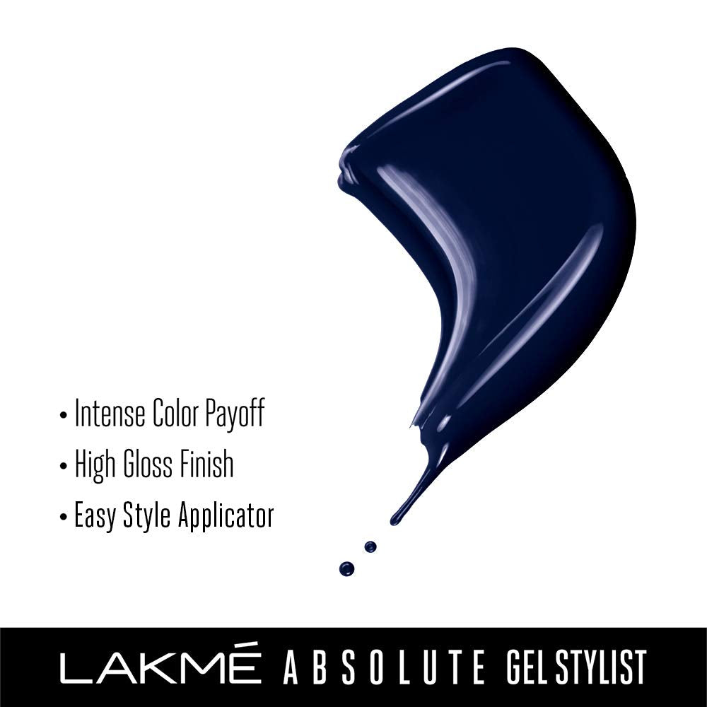 Lakmé Absolute Gel Stylist Nail Color, Deep Sapphire - 12ml