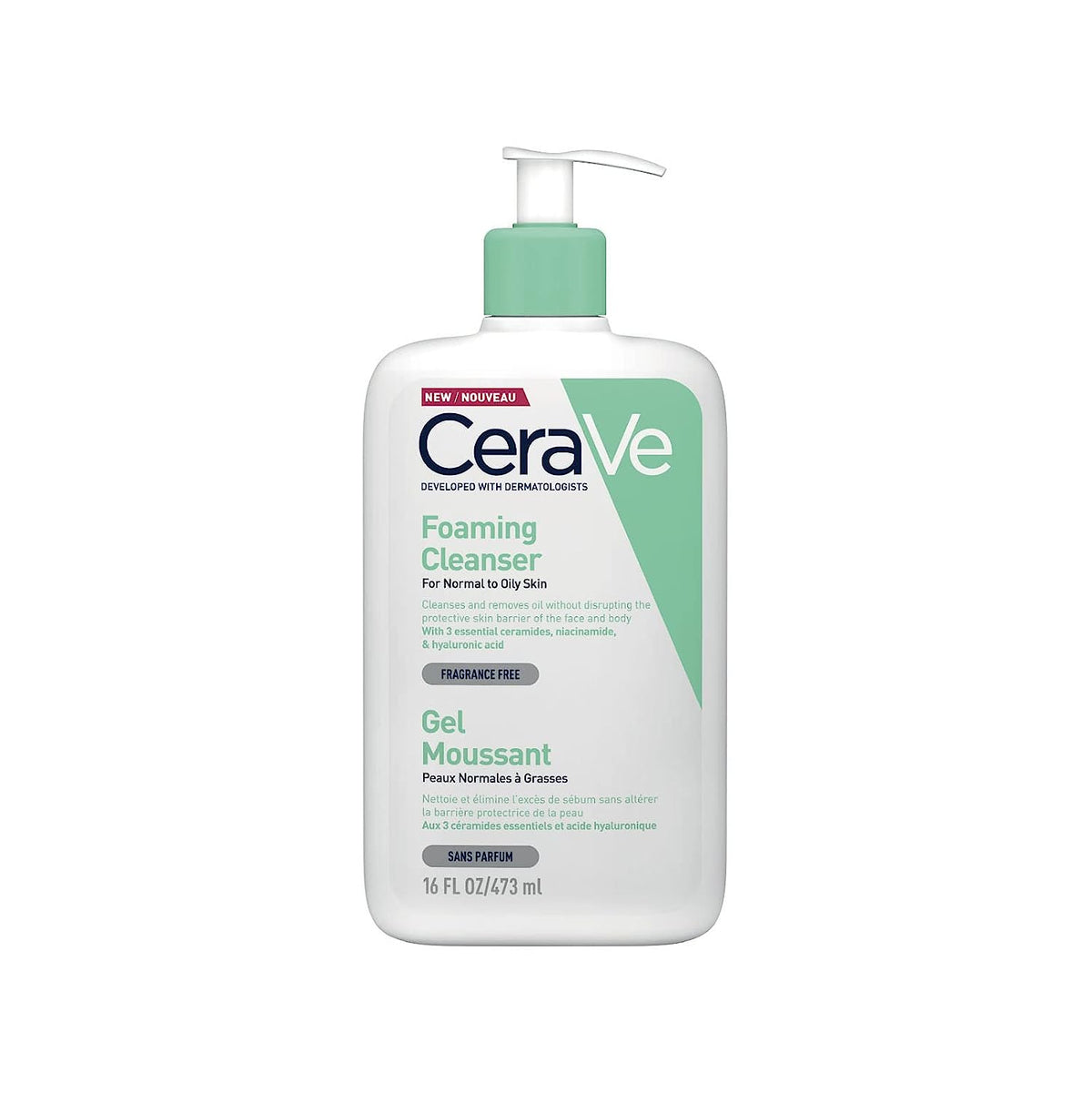 CeraVe Foaming Cleanser for Normal to Oily Skin - 473ml