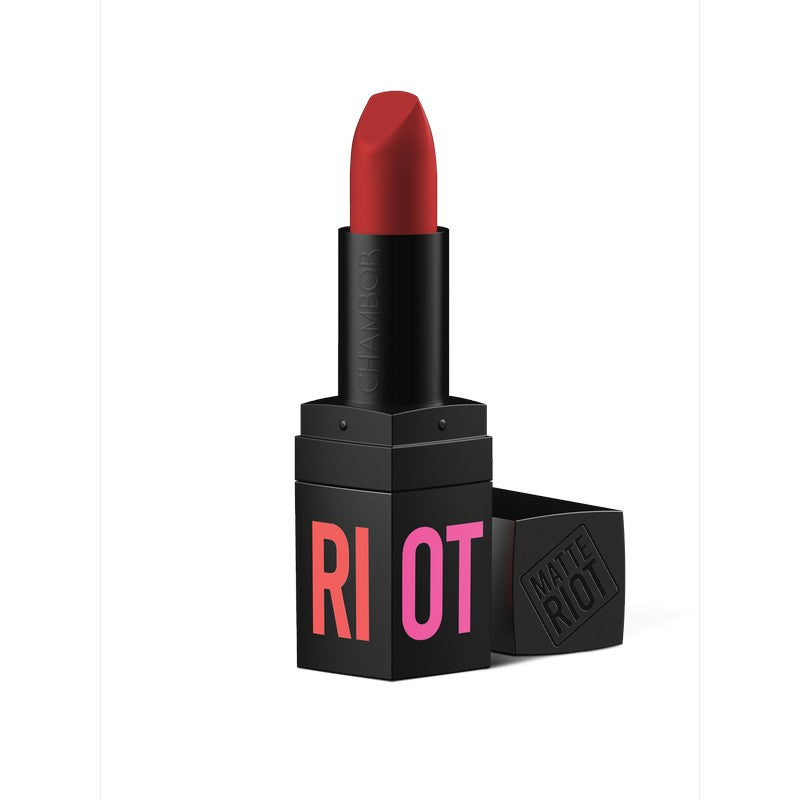 Chambor Matte Riot  202 -Tuscany Red  4.5 Gm