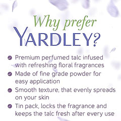 Yardley London English Lavender Perfumed Talc for Women - 100g