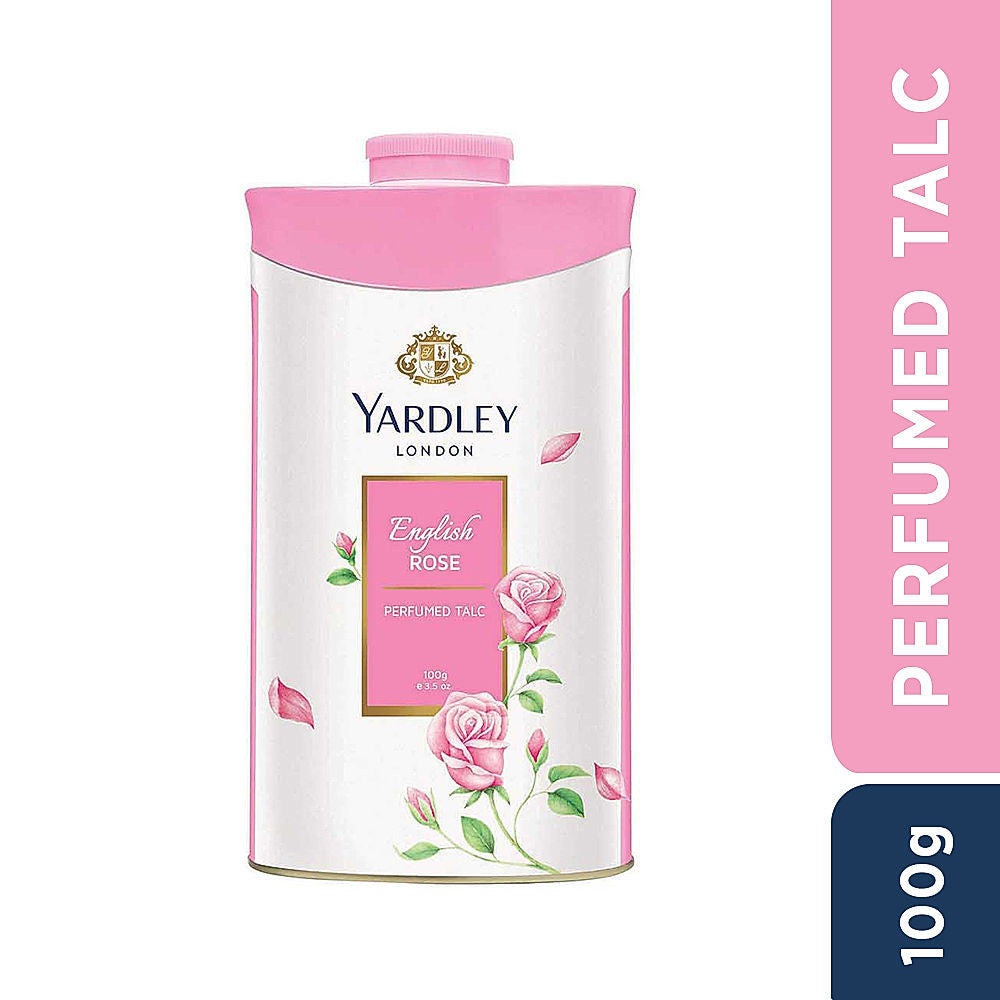 Yardley London English Rose Perfumed Talc - 100g