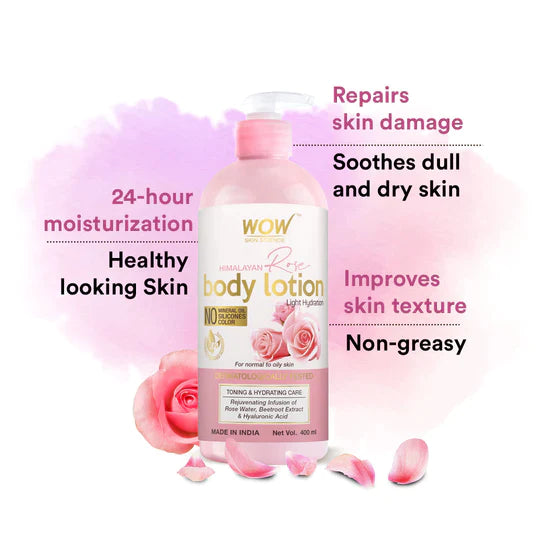 WOW Skin Science Himalayan Rose Body Lotion - 400ml